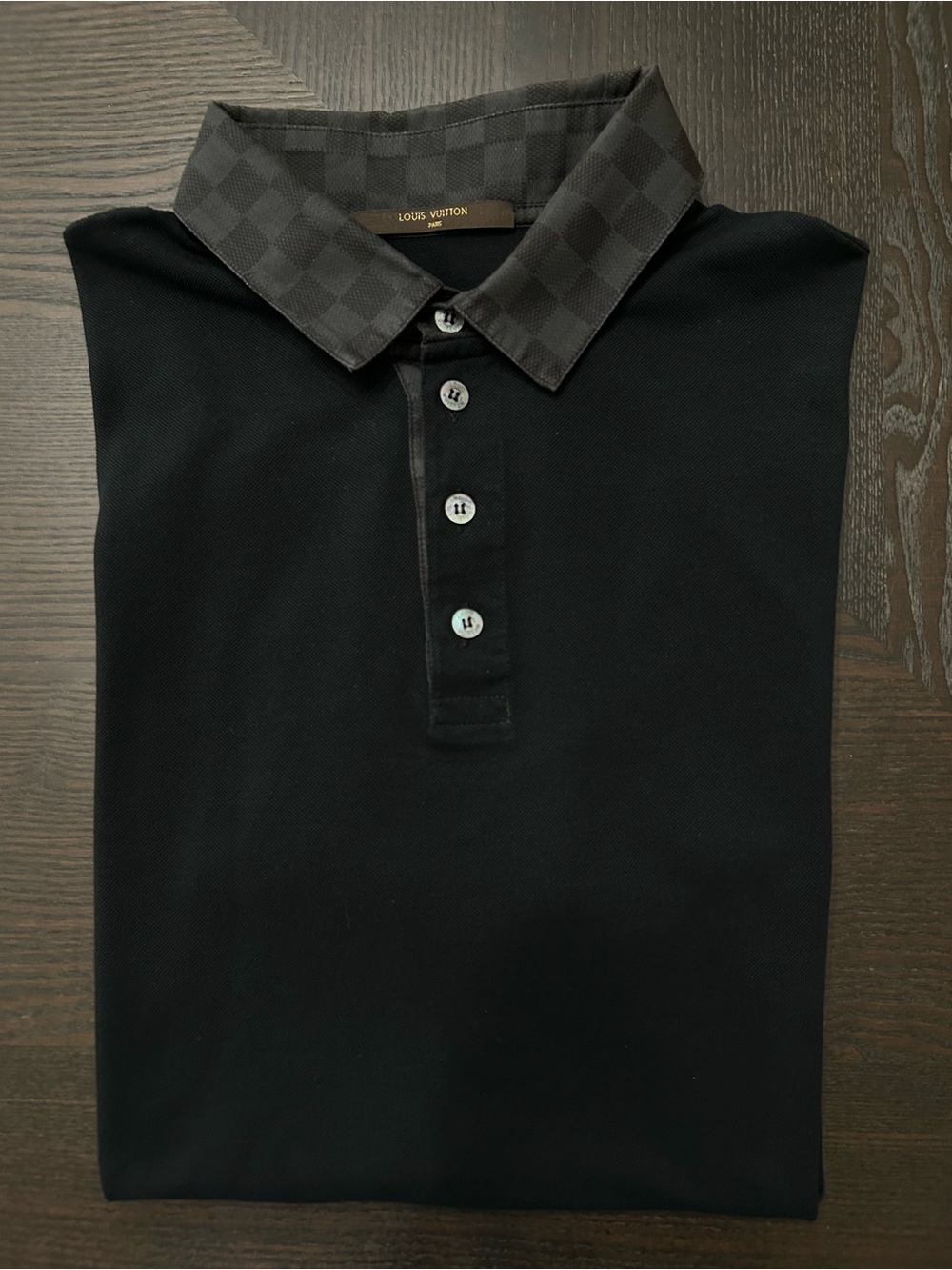LOUIS VUITTON PARIS DAMIER POLO SHIRT SIZE XL - Picture 2 of 7